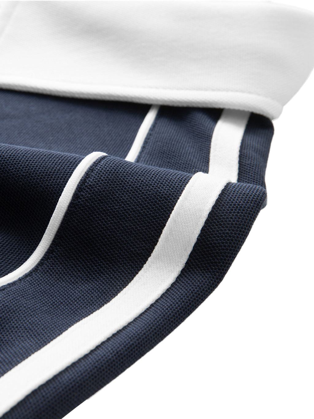 Contrast Collar Short-Sleeve Polo Shirt